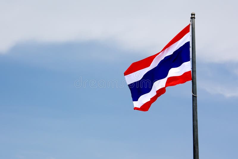 Thaise nationale vlag stock foto's