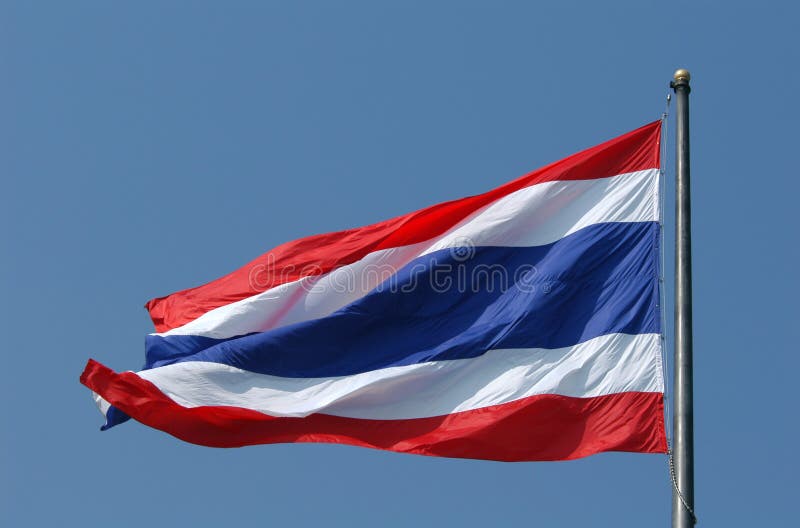 Thaise nationale vlag stock fotografie