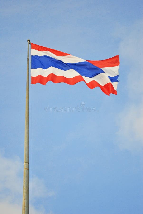 Thaise vlag royalty-vrije stock foto