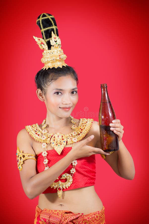 Thaise Vrouw Stock Afbeelding Afbeelding Bestaande Uit