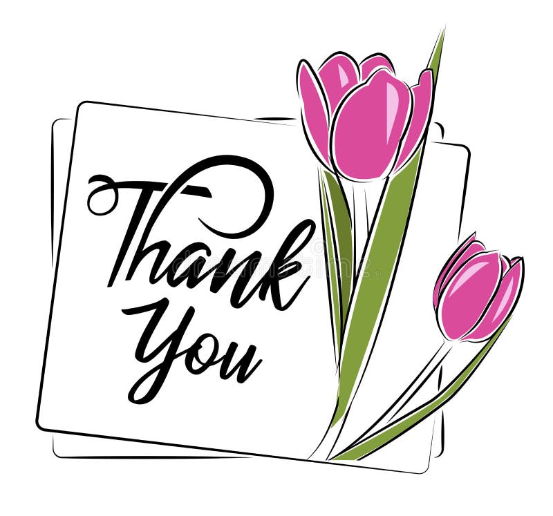 Thank You Flowers Stock Illustrations – 8,475 Thank You Flowers Stock ...