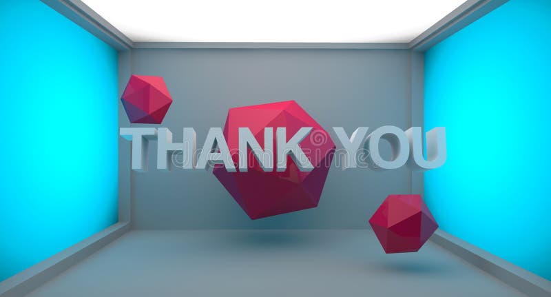 Thank You 3d Text Stock Illustration Illustration Of Meet