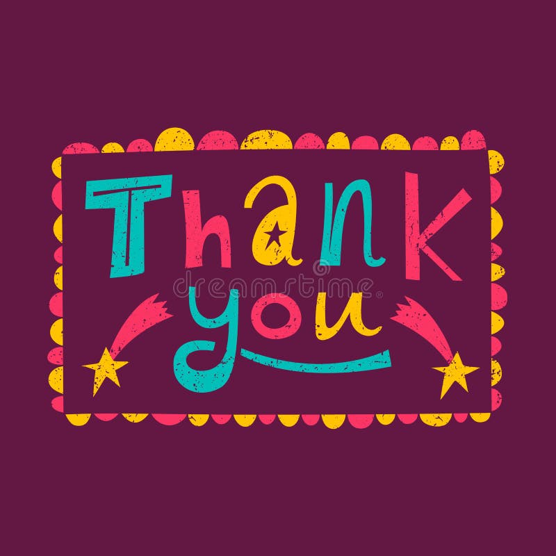 Thank You. Funny Inscription in the Children`s Style. Great for Kid`s Party Posters, Invitation Stock Vector - Illustration of inscription, card: 146728625 Thank You. Funny Inscription in the Children`s Style. Great for Kid`s Party Posters, Invitation Stock Vector - Illustration of inscription, card: 146728625