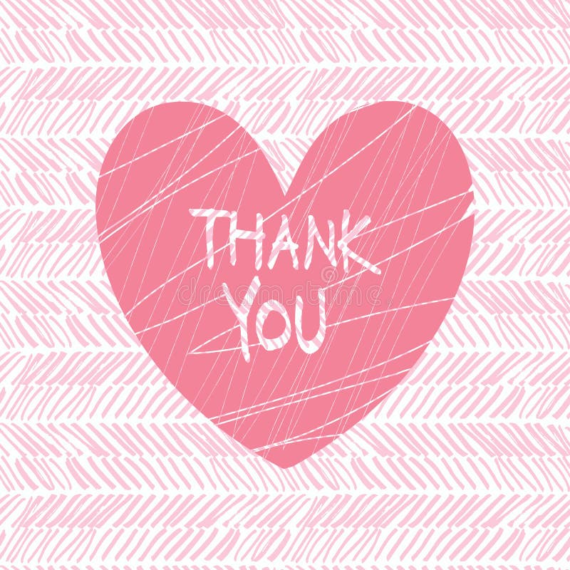 Thank You Hand Draw Card Stock Illustrations 242 Thank You Hand Draw