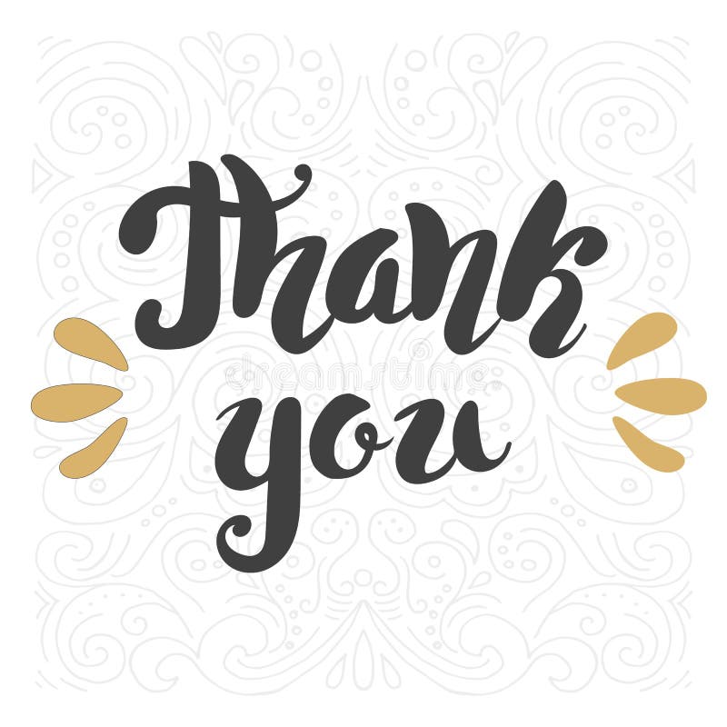 Thank You. Hand Lettering Sign for a Card. Template Thanksgiving Cards ...