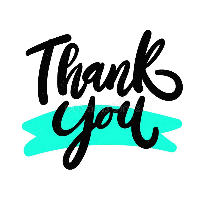 Thank You handwritten inscription. Hand drawn lettering. Thank You. black colored font on white background vector illustration Thank You handwritten inscription. Hand drawn lettering. Thank You. black colored font on white background vector illustration