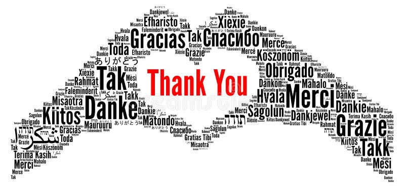 Thank You Different Languages Stock Illustrations – 1,096 ...