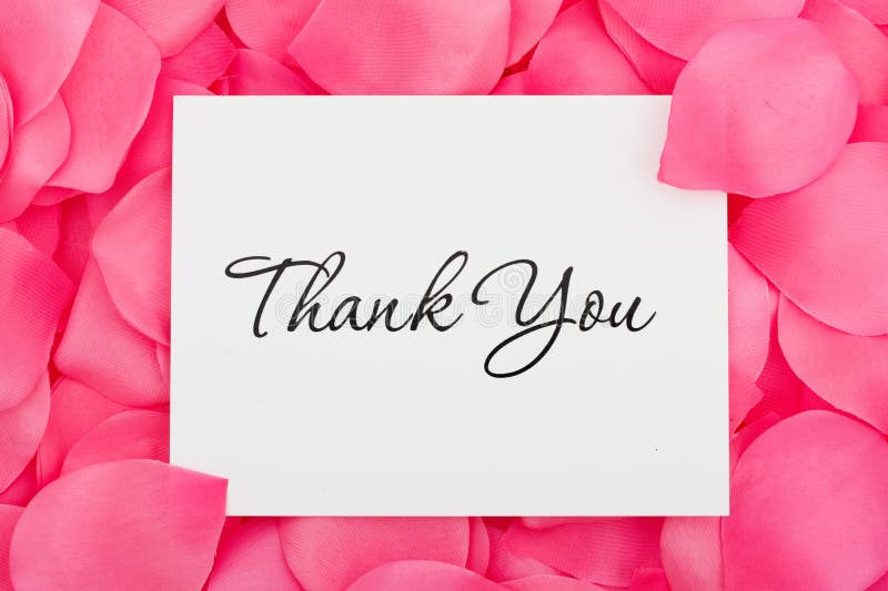 Thank You with Love stock images