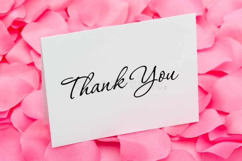 Thank You with Love royalty free stock photos