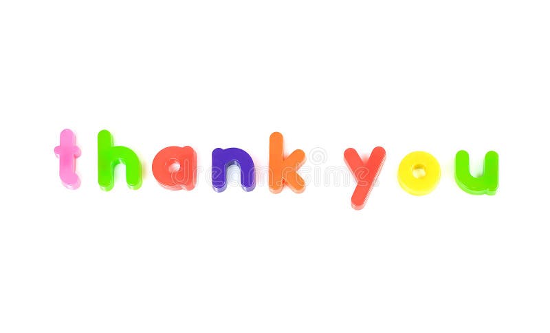 Thank you message royalty free stock image