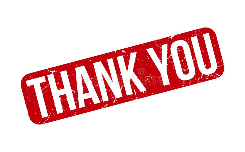 Thank You Rubber Stamp. Red Thank You Rubber Grunge Stamp Seal Vector