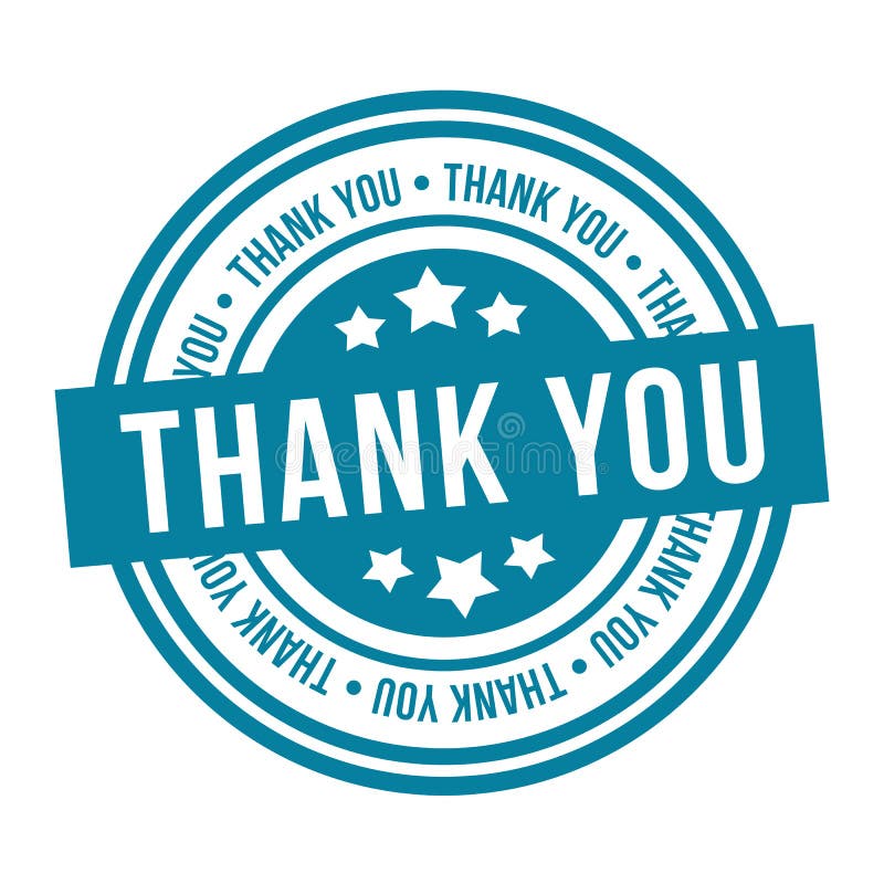 Thank You Stamp. Green Eps10 Vector Badge Stock Vector - Illustration