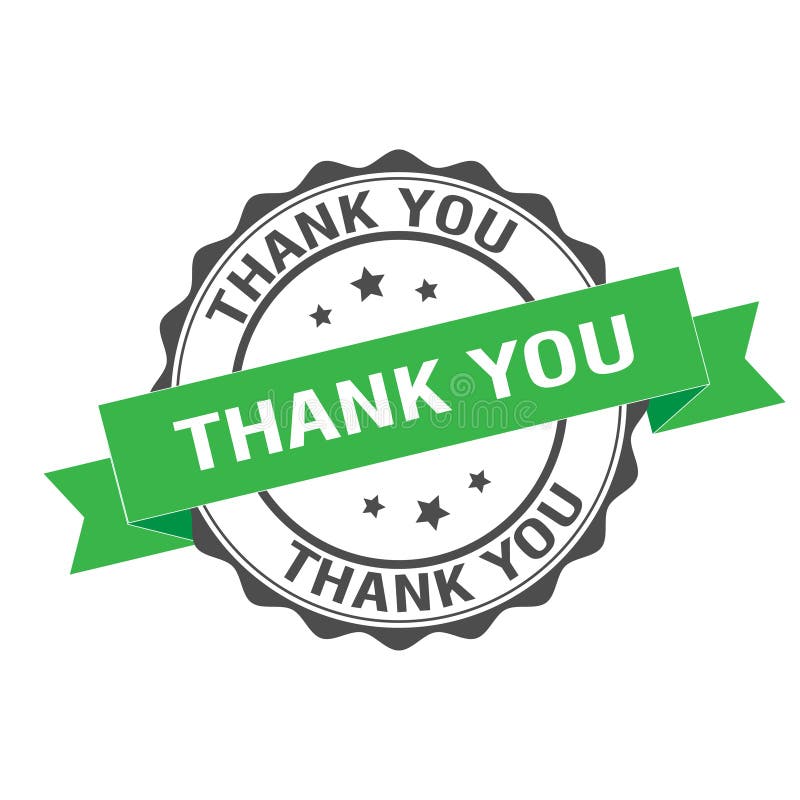 Thank You Stamp Illustration Stock Vector - Illustration of round