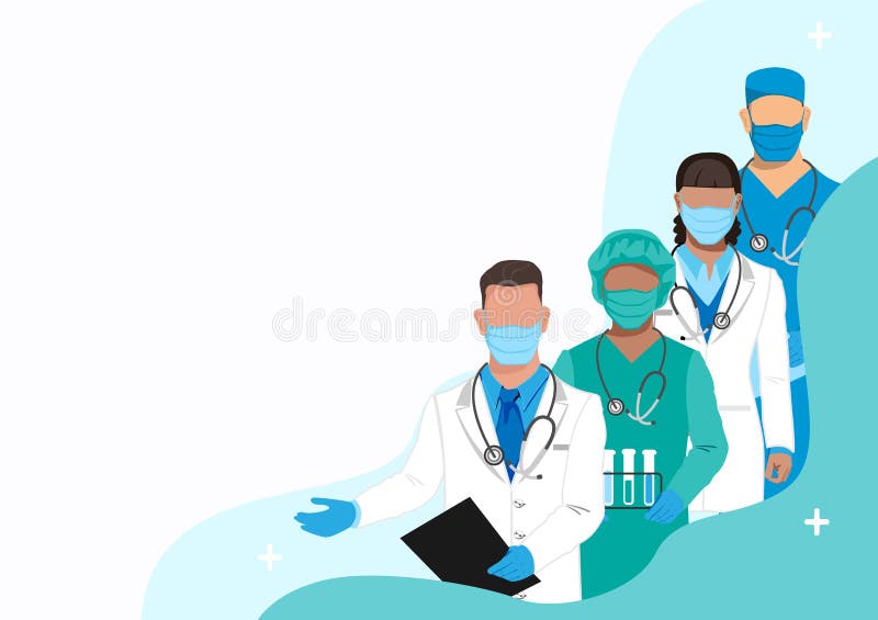 Thank You To The Doctors And Nurses Stock Vector - Illustration of ...