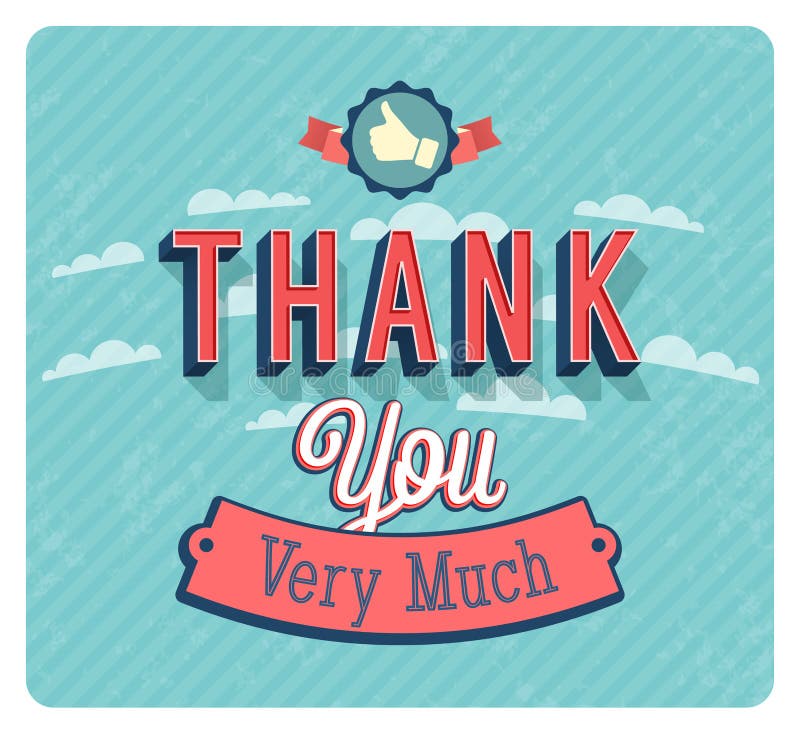 Thank You Very Much Stock Illustrations – 706 Thank You Very Much