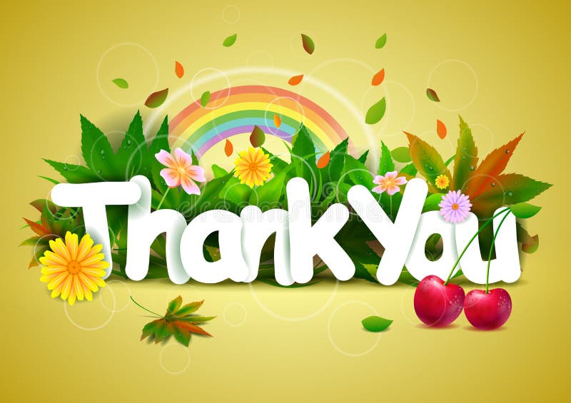  Thank  You  Wallpaper  Background  Stock Vector Illustration 