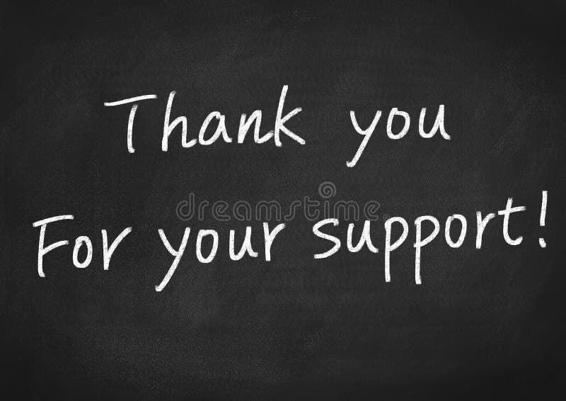 thank you for your help and support