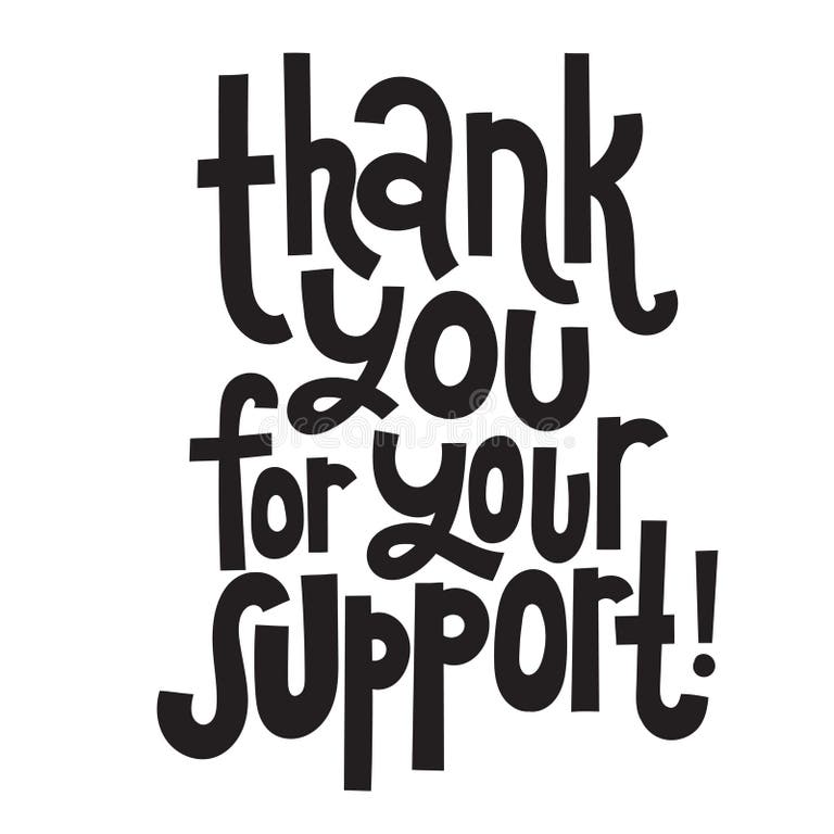 Thank You Your Support Stock Illustrations – 226 Thank You Your Support