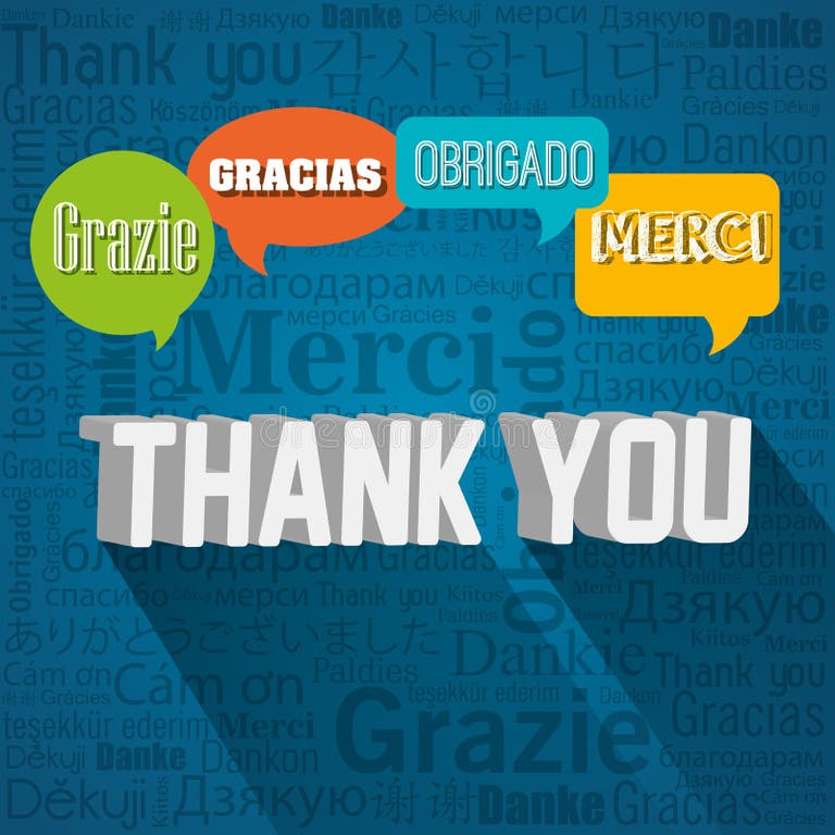 Thank You Different Languages Stock Illustrations – 1,185 Thank You