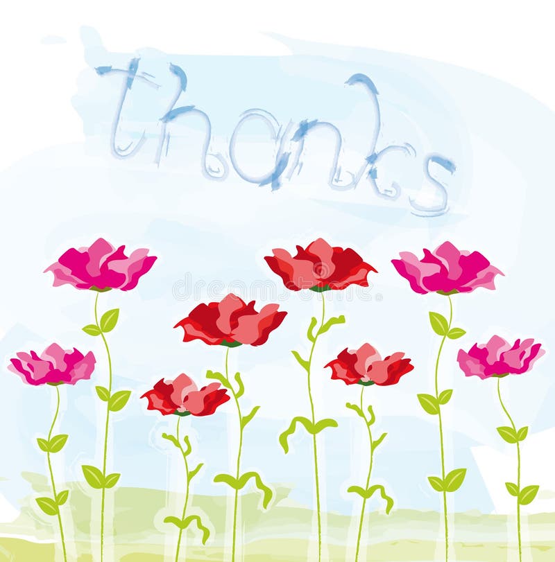 Thanks postcard design