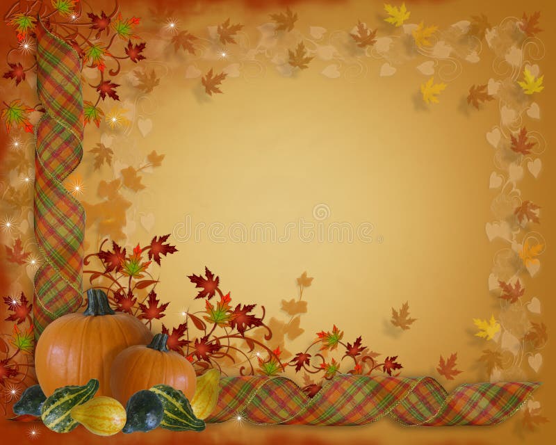 Thanksgiving Leaf Border