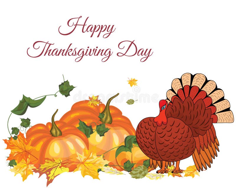 Thanksgiving Day Turkey stock vector. Illustration of harvesting 35092698