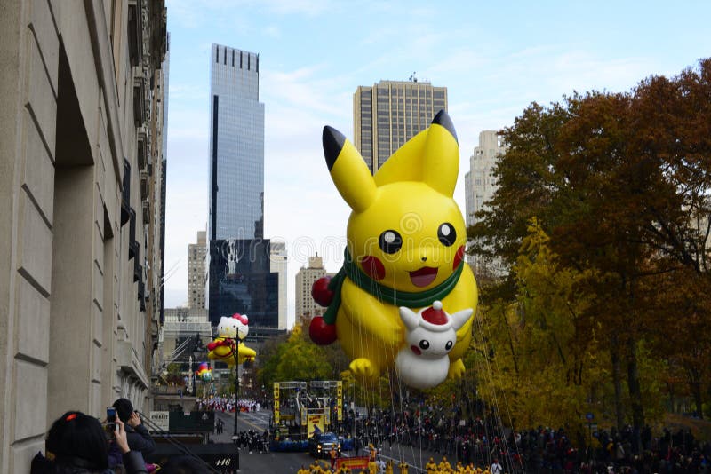 Pikachu at Thanksgiving Day Parade 2016 - New York City