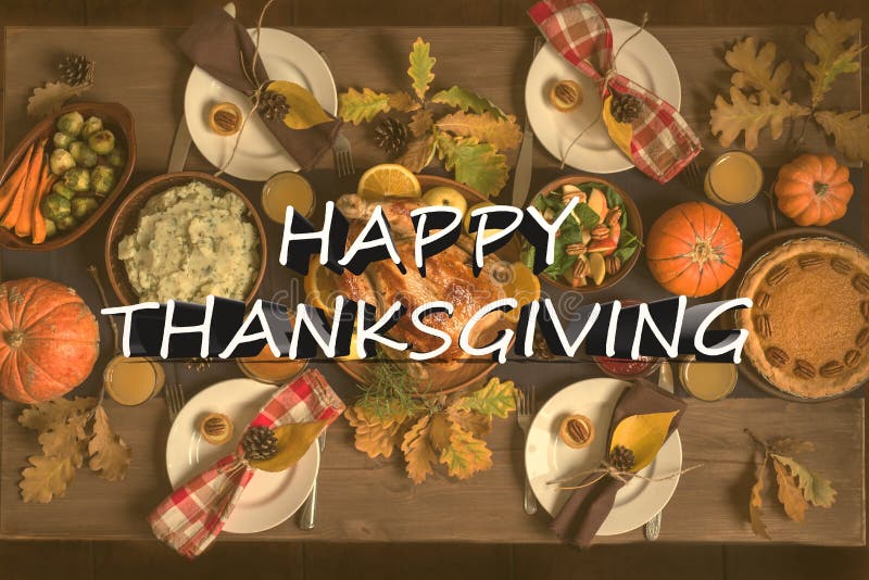 Thanksgiving dinner table stock photo. Image of menu - 157340066