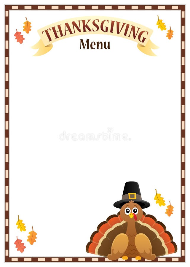 Thanksgiving Menu stock vector. Illustration of food - 56318489