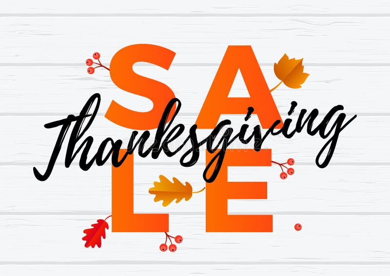 Thanksgiving autumn sale banner discount September shopping promo vector illustration Thanksgiving autumn sale banner discount September shopping promo vector illustration