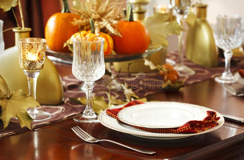 Thanksgiving table setting