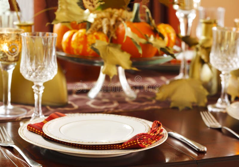 Thanksgiving table setting