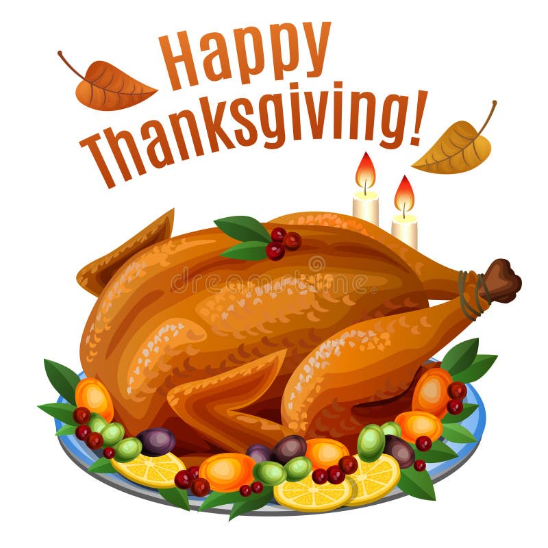 Thanksgiving Turkey Feast Clipart