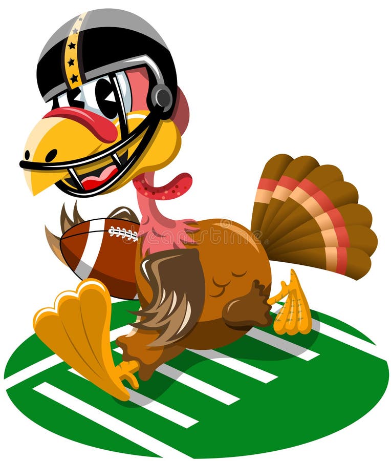 Family pie football thankful - thanksgiving say Vector Image