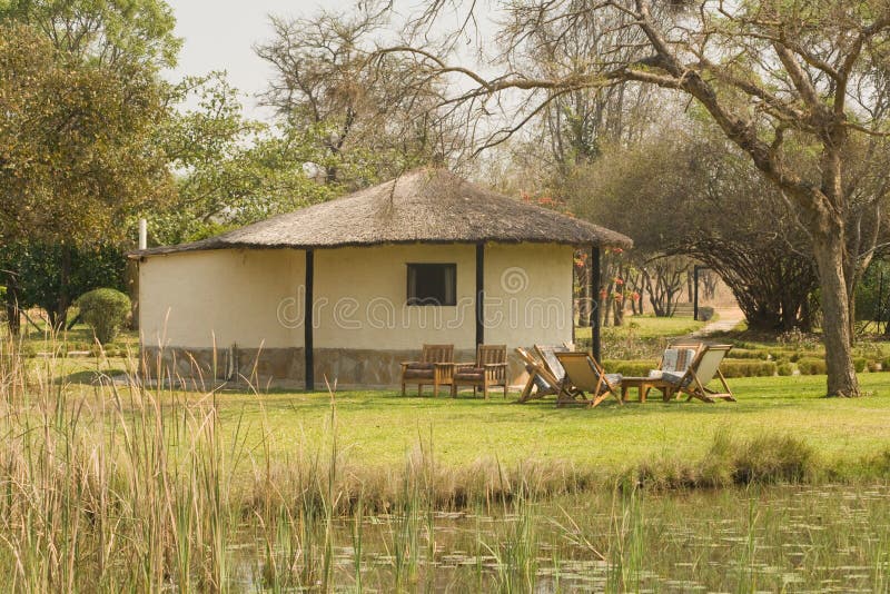 Thatched African house stock photo. Image of exterior 6425366