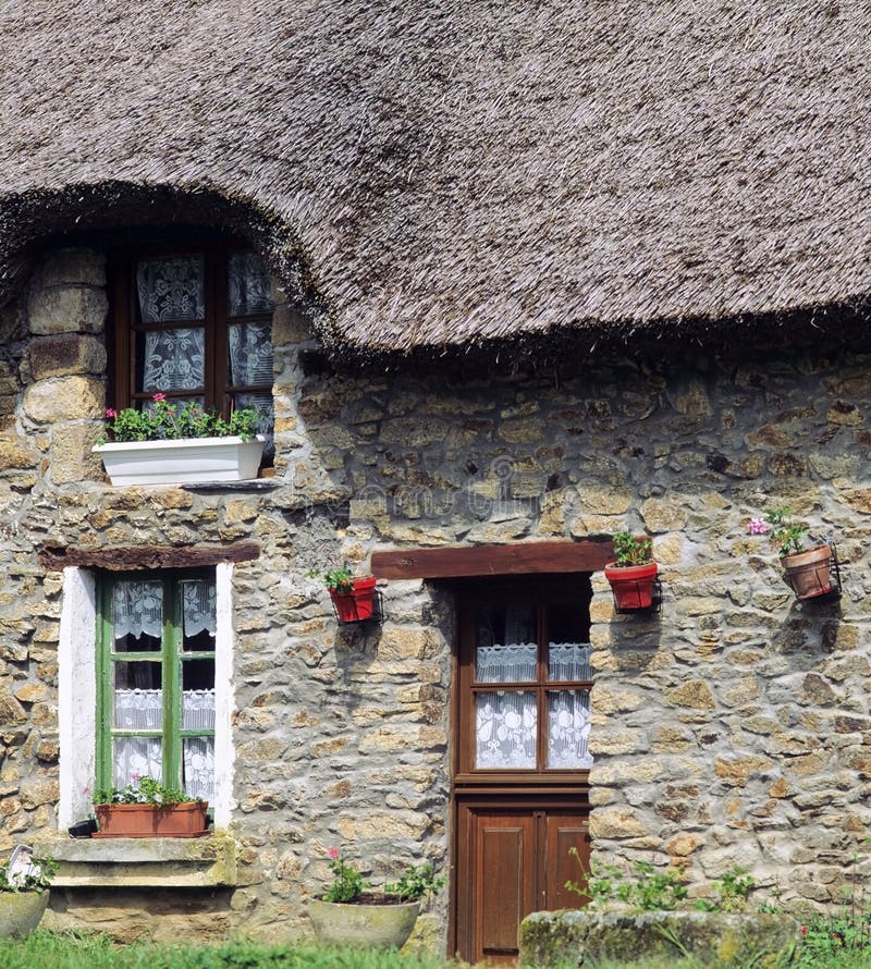 Thatched cottage france