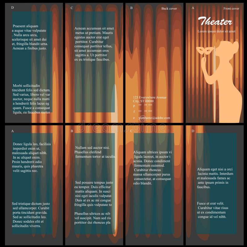 Theatre Program Template from thumbs.dreamstime.com