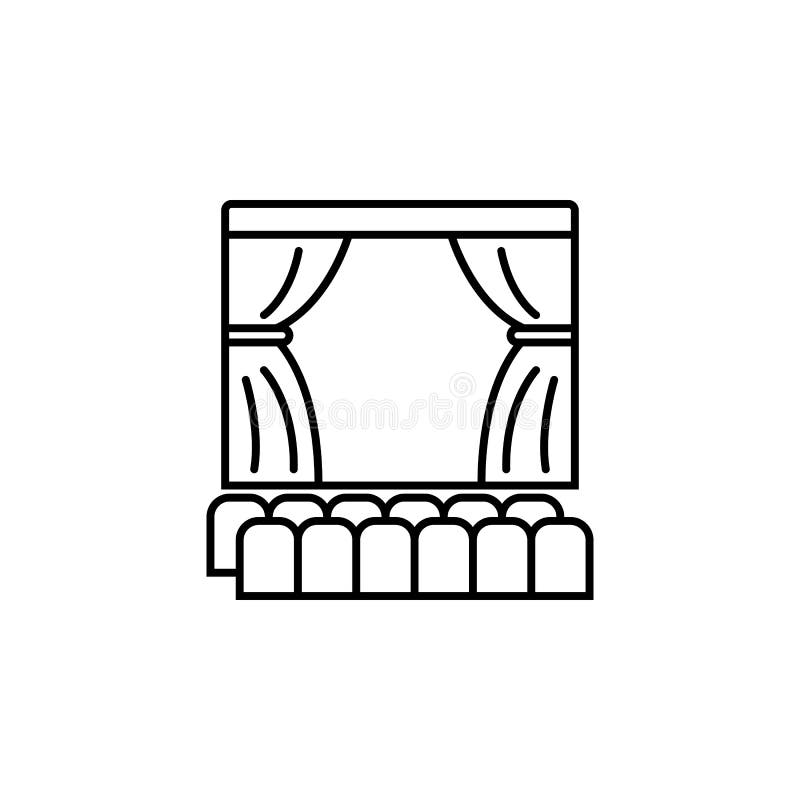 theater scene icon. Element of lighting icon for mobile concept and web apps. Thin line theater scene icon can be used for web and vector illustration theater scene icon. Element of lighting icon for mobile concept and web apps. Thin line theater scene icon can be used for web and vector illustration