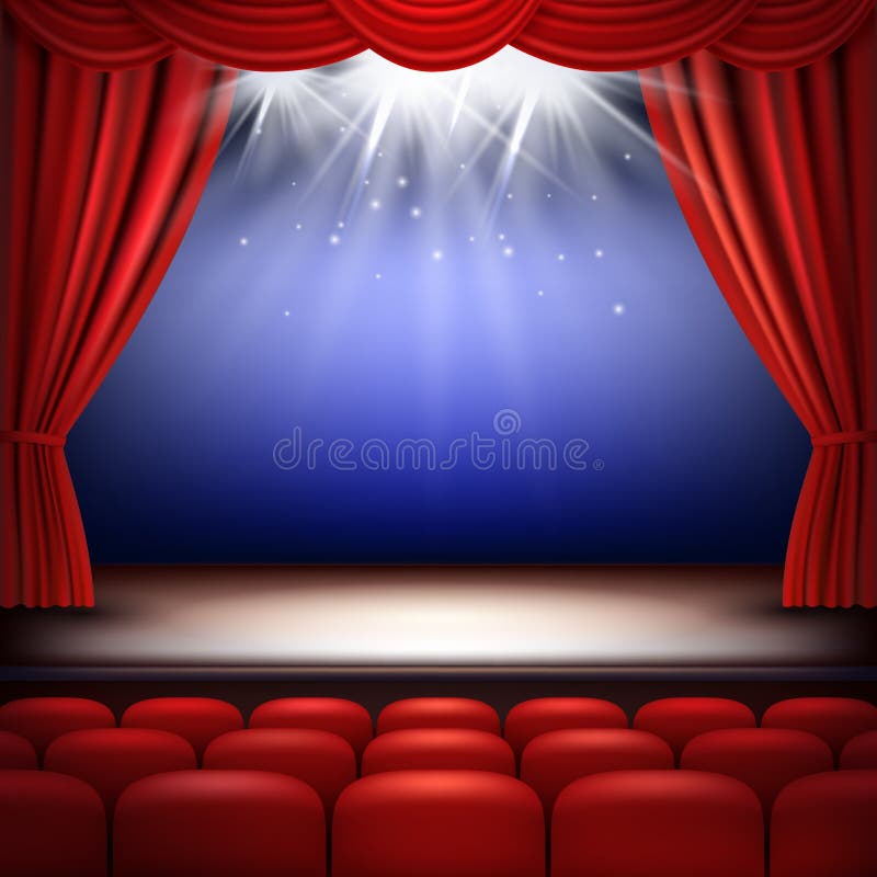 Stage and Audience stock vector. Illustration of concert - 858782