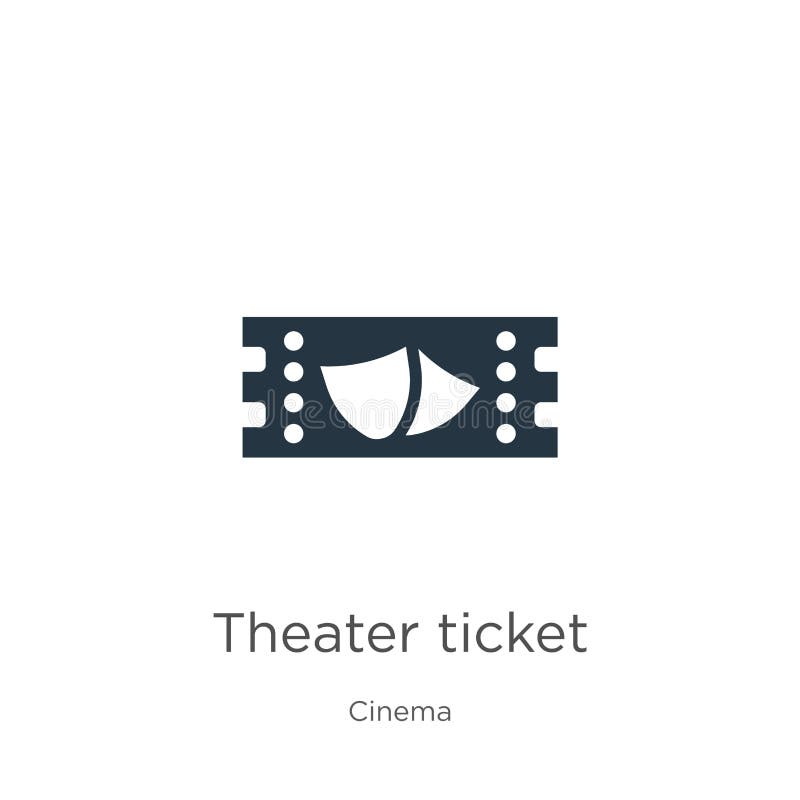 Theater ticket icon vector. Trendy flat theater ticket icon from cinema collection isolated on white background. Vector royalty free illustration Theater ticket icon vector. Trendy flat theater ticket icon from cinema collection isolated on white background. Vector royalty free illustration