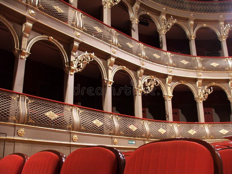 Una vista di un portoghese teatro del 19 ° secolo.