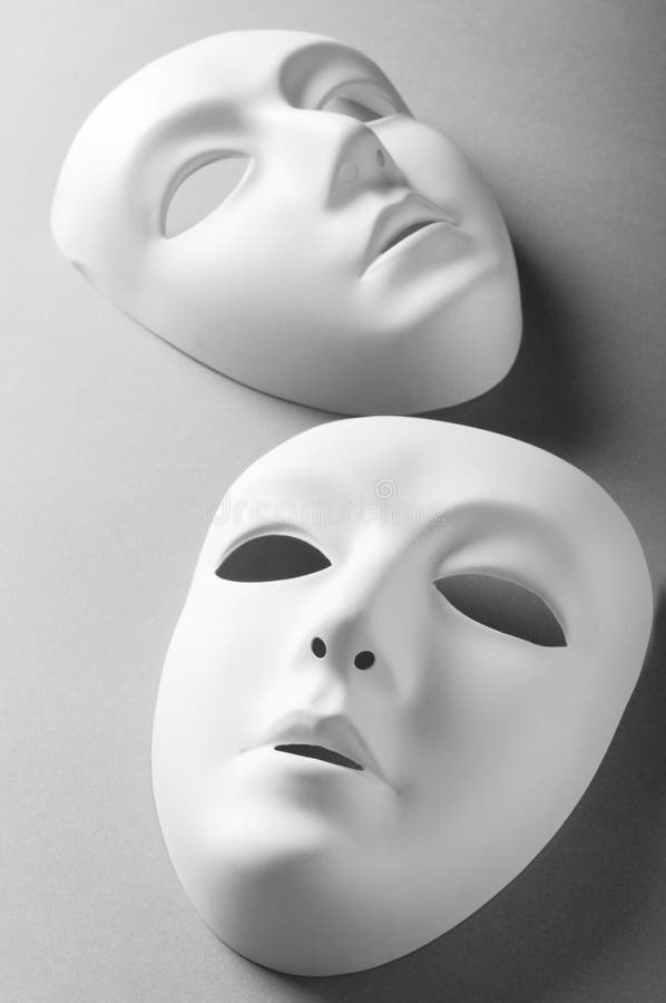 955 Theatre Concept White Masks Stock Photos - Free & Royalty-Free