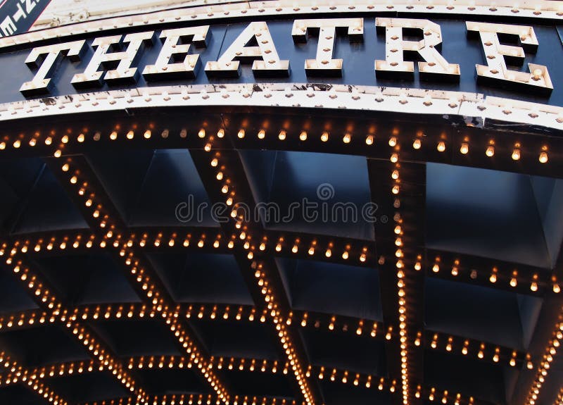 Theatre Lights stock photo. Image of black, city, glow 2698038