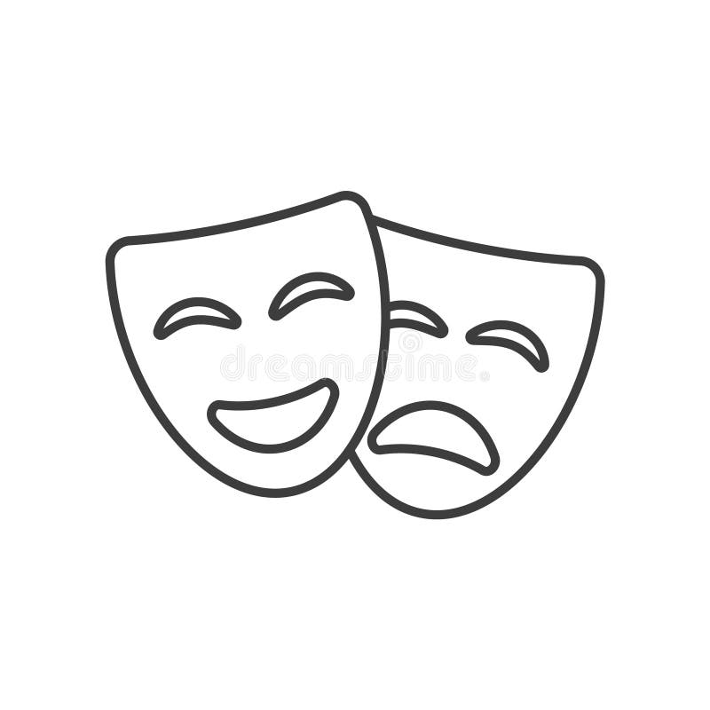 theatre logo masks