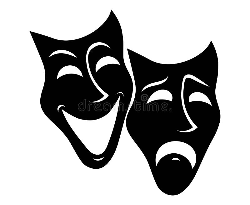 theatre logo masks