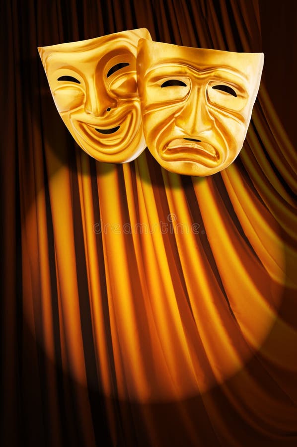Theatre performance concept - masks