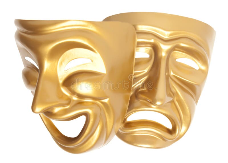 Theatrical mask isolated