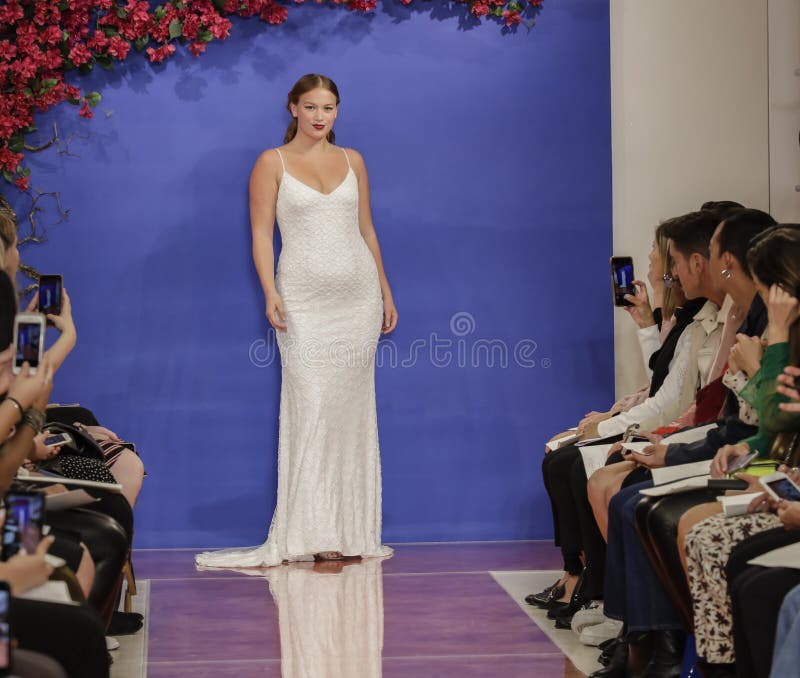 Theia Bridal Fall 2020 stock image Theia Bridal Fall 2020 stock image