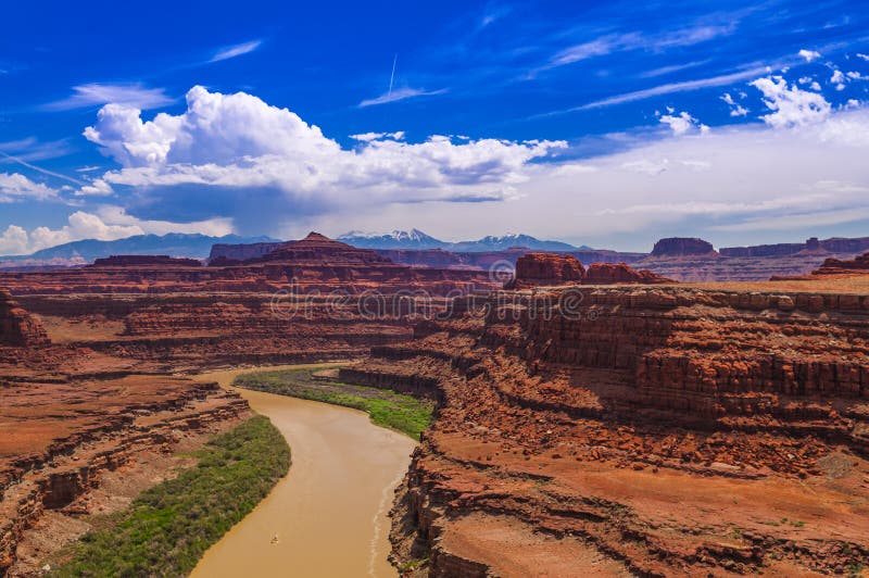 Thelma and Louise Point as seen from a Shafer Trail. Thelma and Louise Point as seen from a Shafer Trail