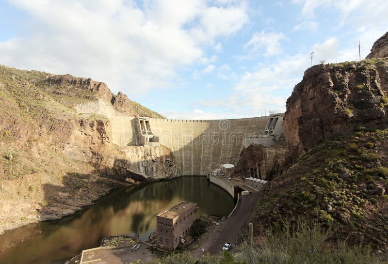 A Theodore Roosevelt Dam Shot on Arizona State Route 188